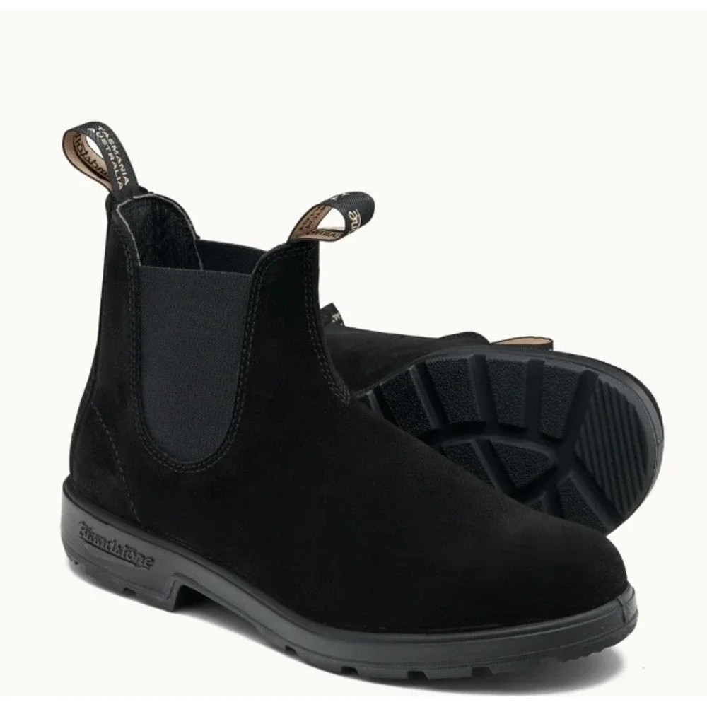 Blundstone #2405 Womens Black Suede Chelsea Boots Water Resistant Ankle Boot